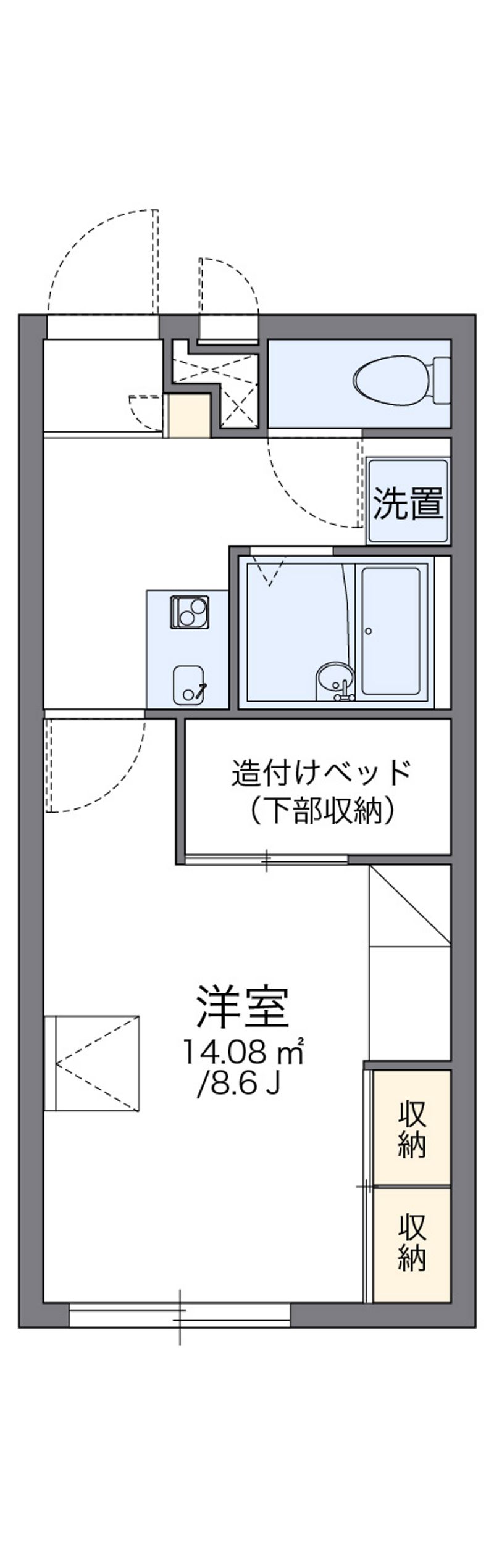 レオパレスさくらＣ 間取図
