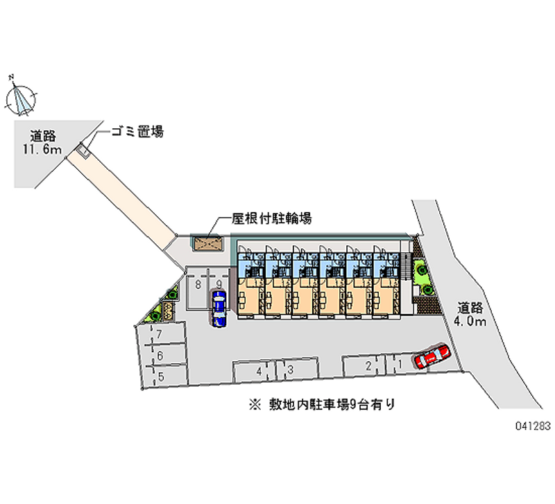 レオパレス杏 月極駐車場