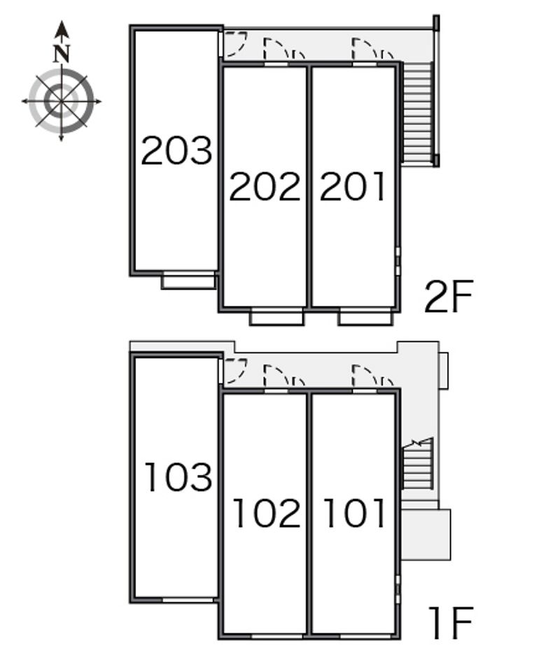 クレイノスガノ東 間取配置図