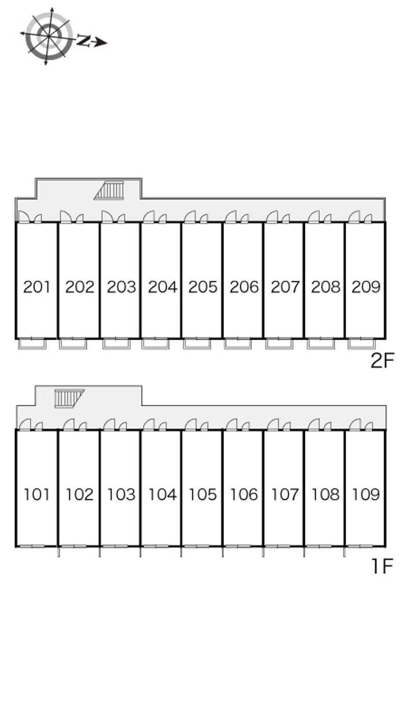 レオパレス光ヒルズ 間取配置図