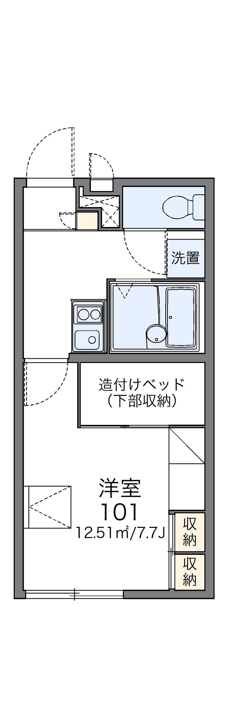 レオパレス安信 間取図
