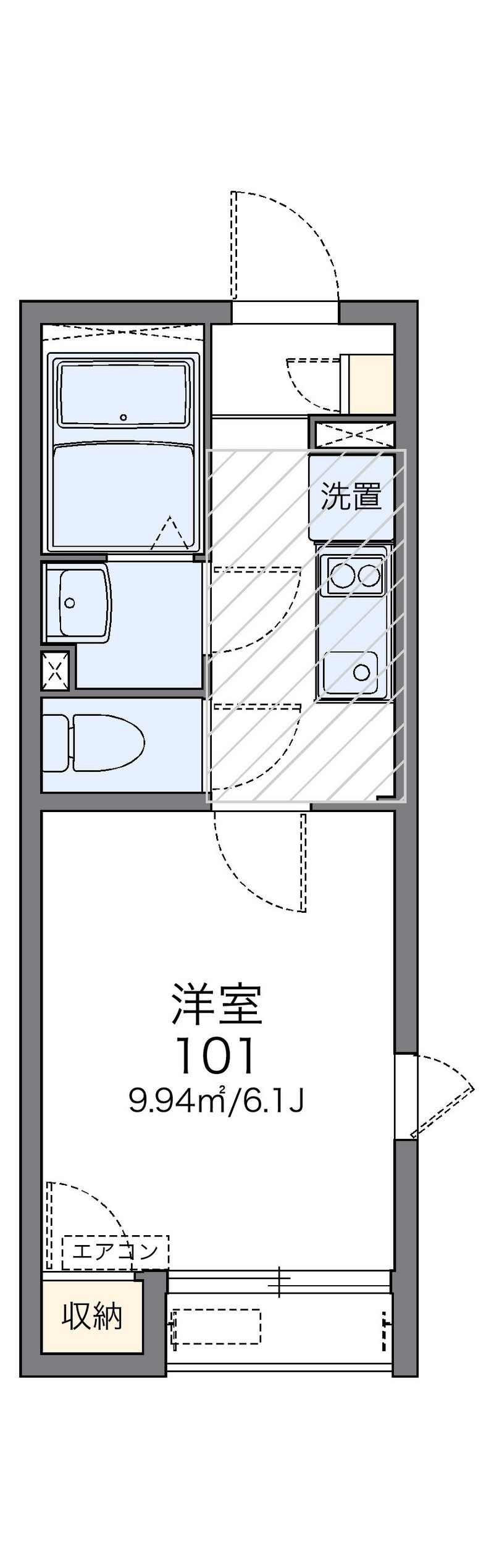 レオネクストＫアパートメント 間取図