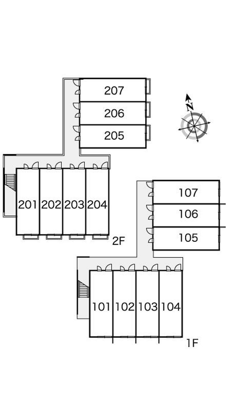 レオパレス白沢台Ａ 間取り配置図