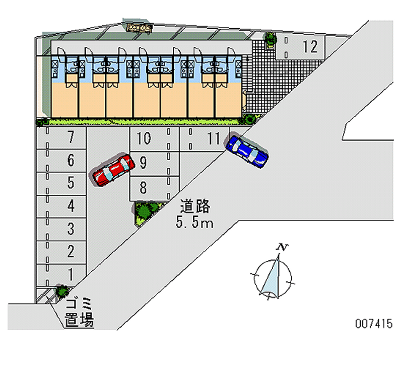 07415 bãi đậu xe hàng tháng