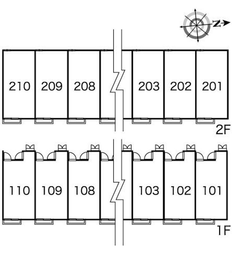レオパレス柴田 間取配置図