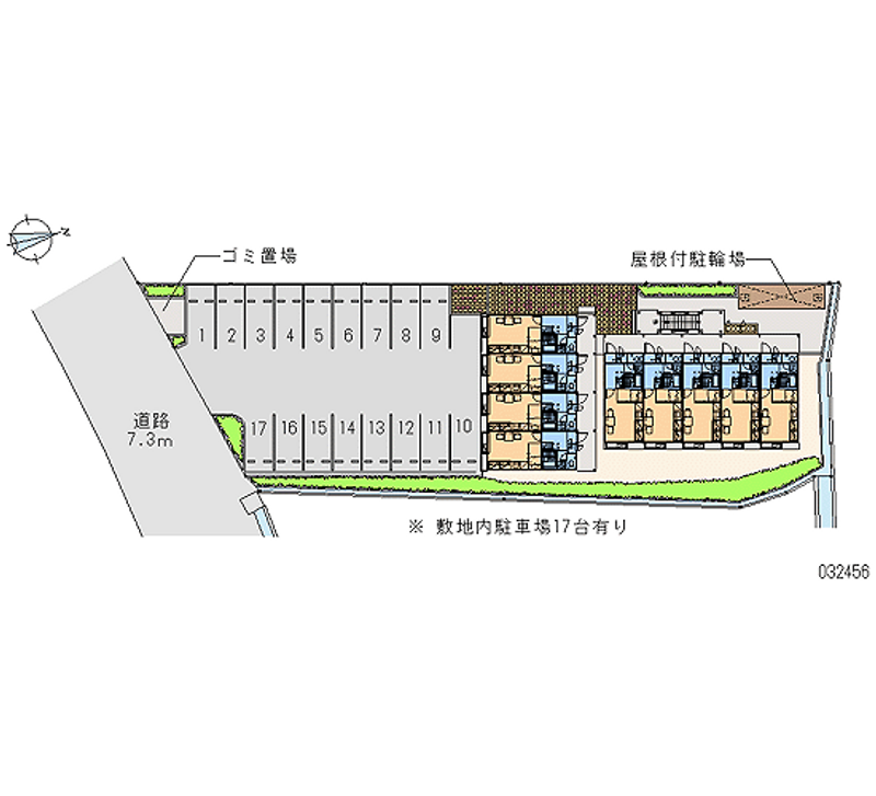 レオパレス石山 月極駐車場