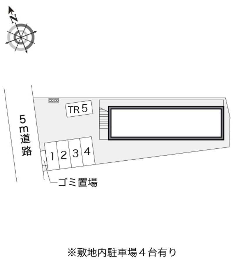 レオパレス竹下 配置図