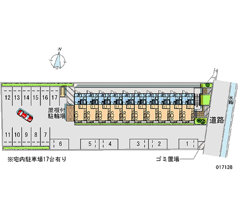 レオパレスベルラトゥール 月極駐車場