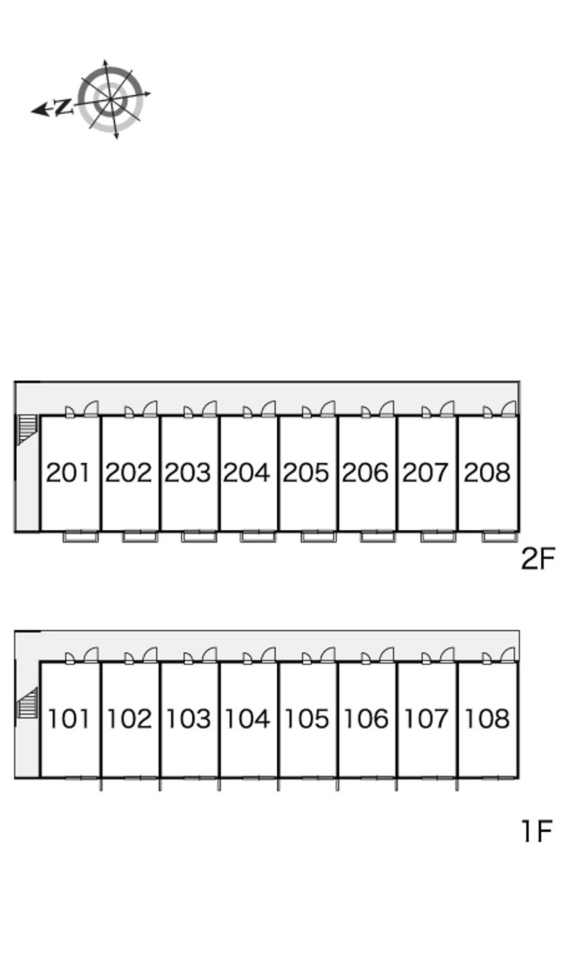 レオパレスル　シエル 間取配置図