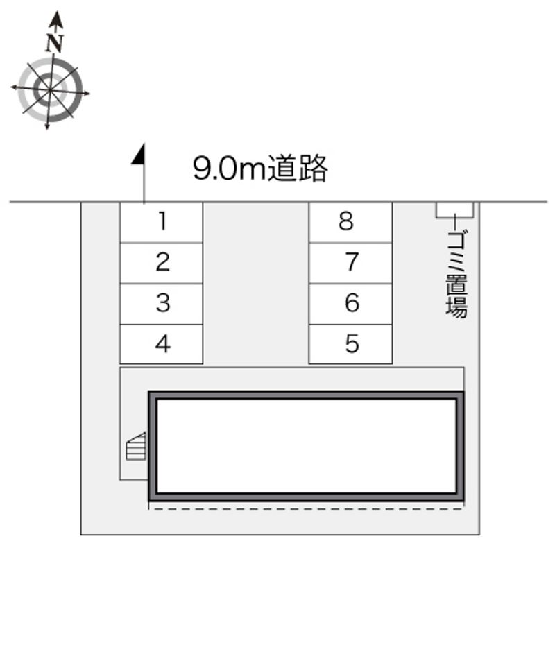 レオパレス藤 配置図