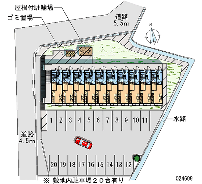 レオパレス伏見 月極駐車場