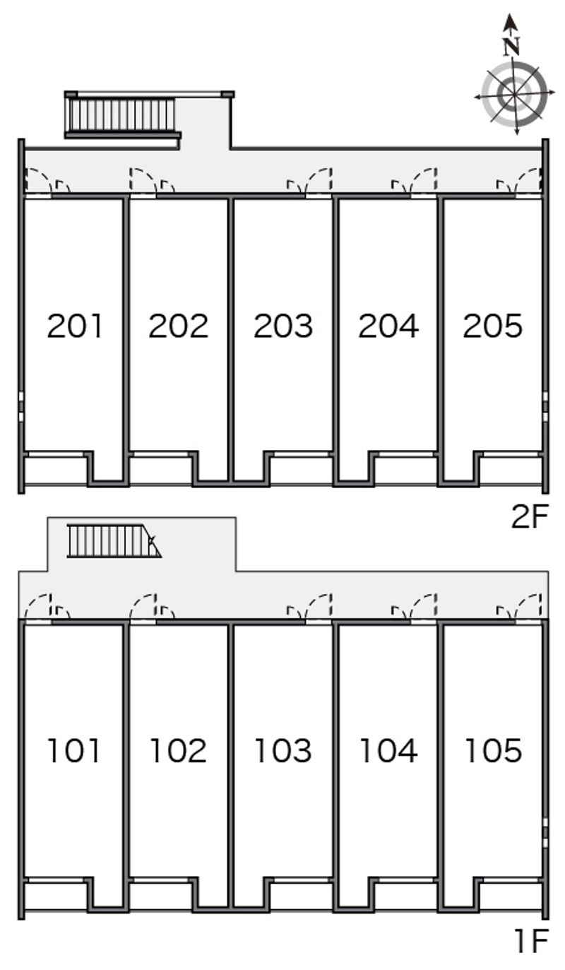 クレイノオームラⅡ 間取り配置図
