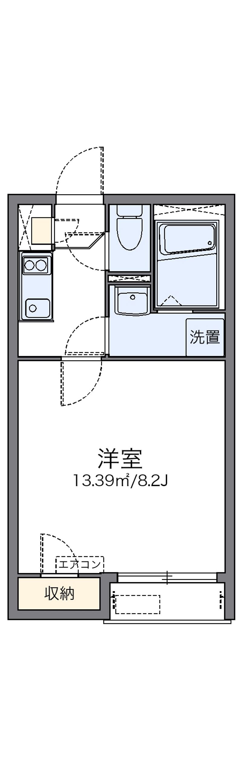 レオネクストヴィラ　ソレイユ 間取図