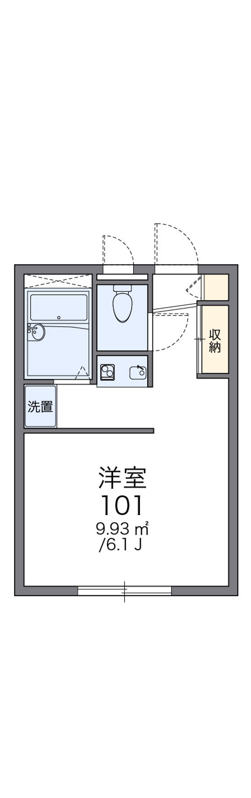 レオパレスアイビー 間取図
