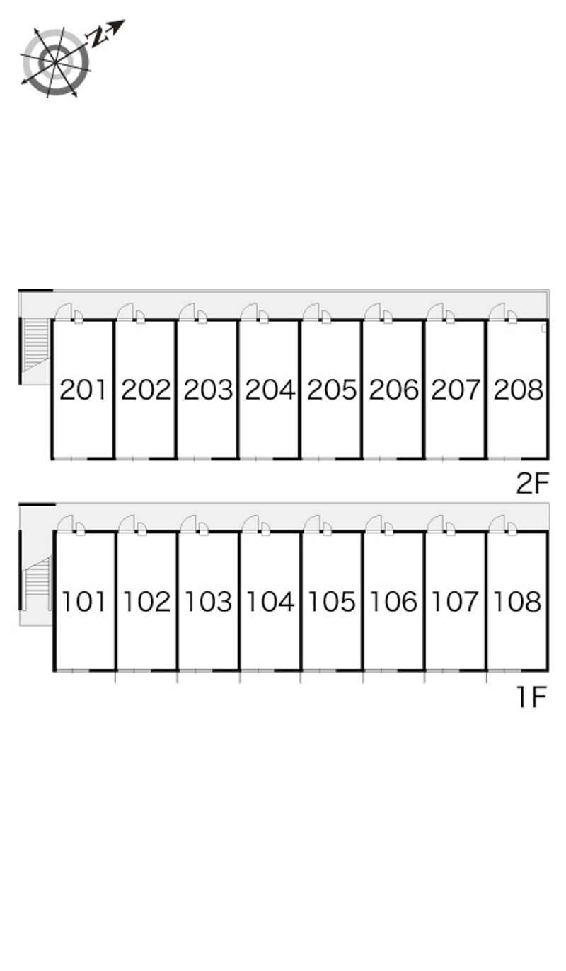 レオパレスマリナ 間取配置図