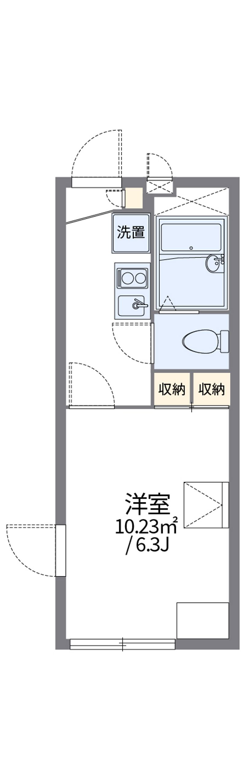 レオパレス高砂ＬＡ１ 間取図