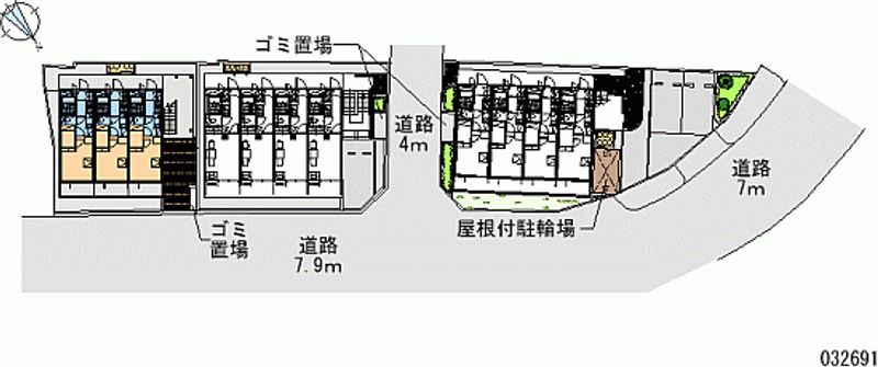 レオパレスイルニードⅢ 区画図