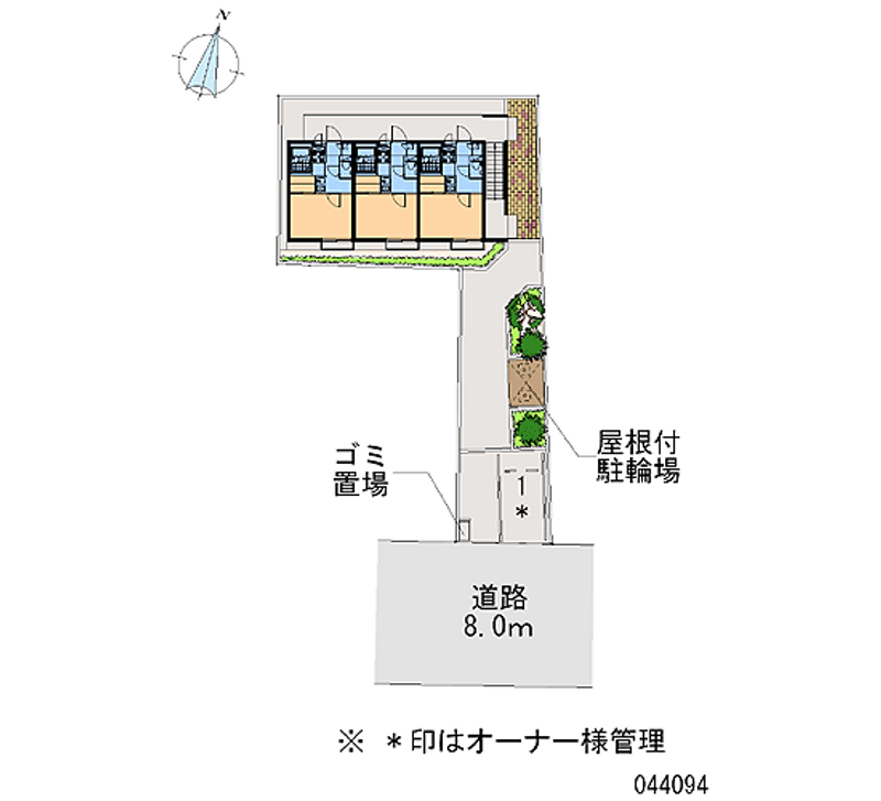 レオパレスニュー栄 区画図