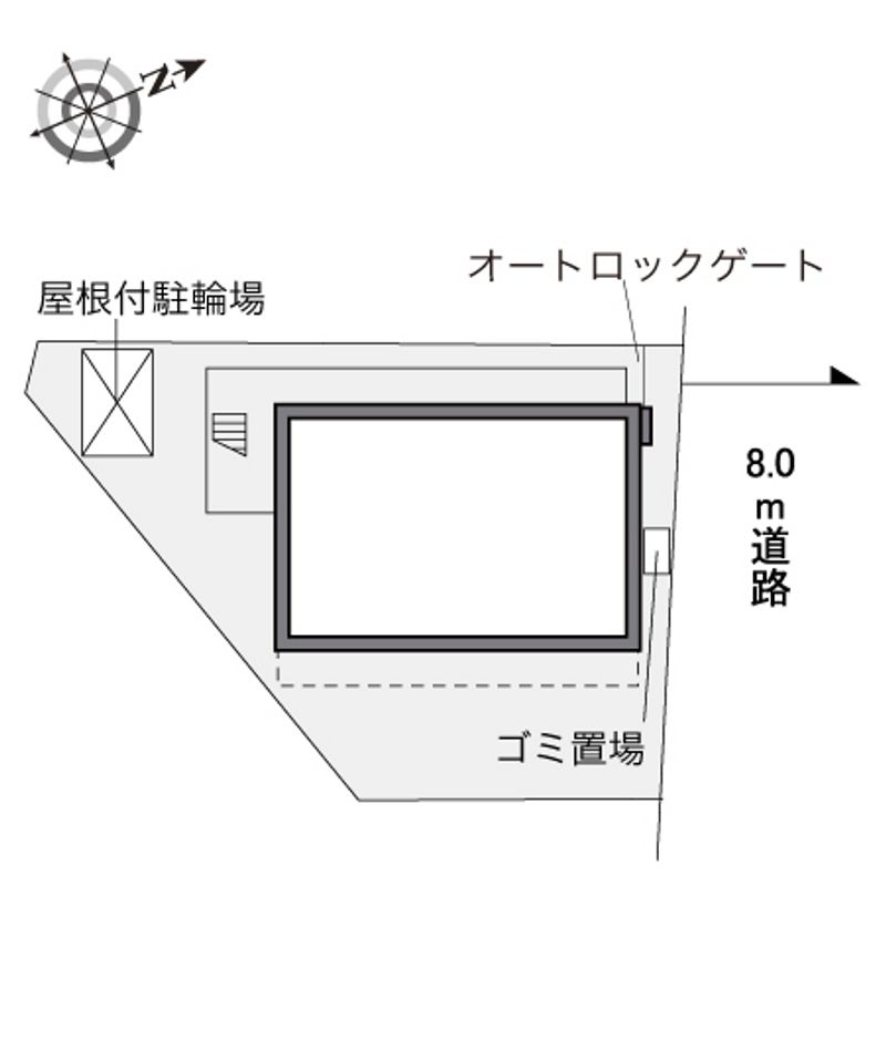 レオパレスＦｏｕｎｔ　Ａ 配置図