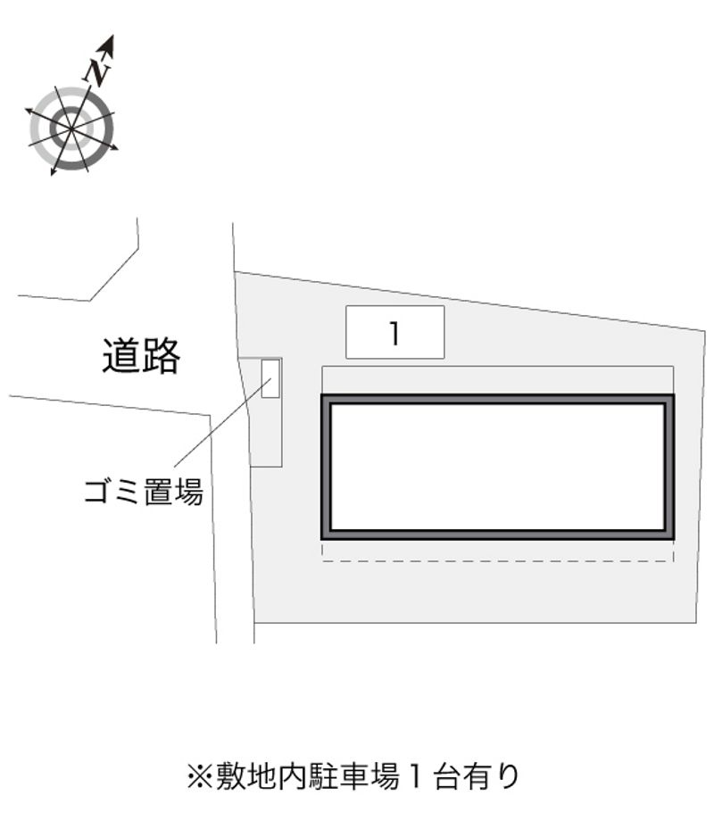 レオパレスＢＬＯＷＩＮ　ＩＮ　ＴＨＥ　ＷＩＮＤ 配置図