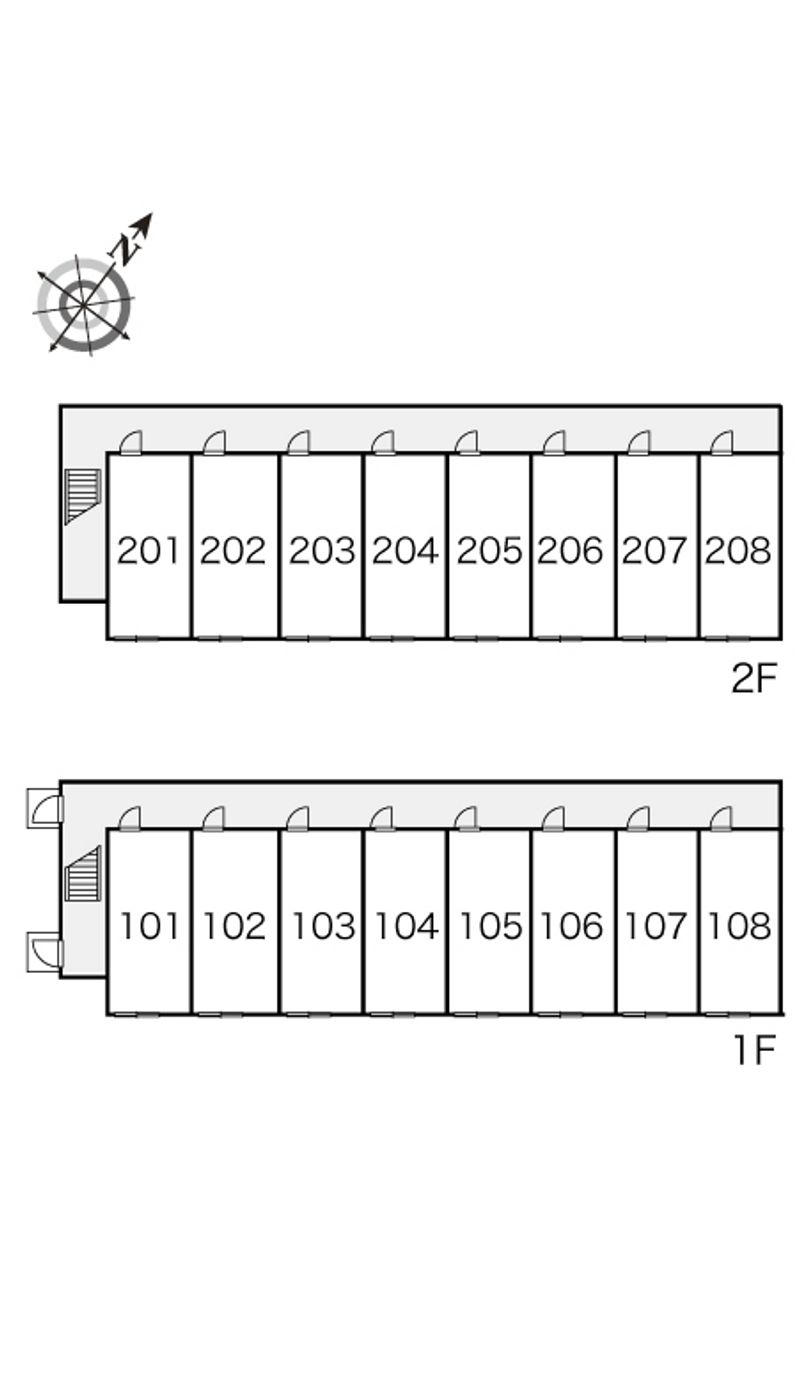レオパレス南小樽 間取り配置図