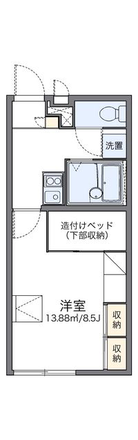 レオパレスゴールドⅡ 間取り図