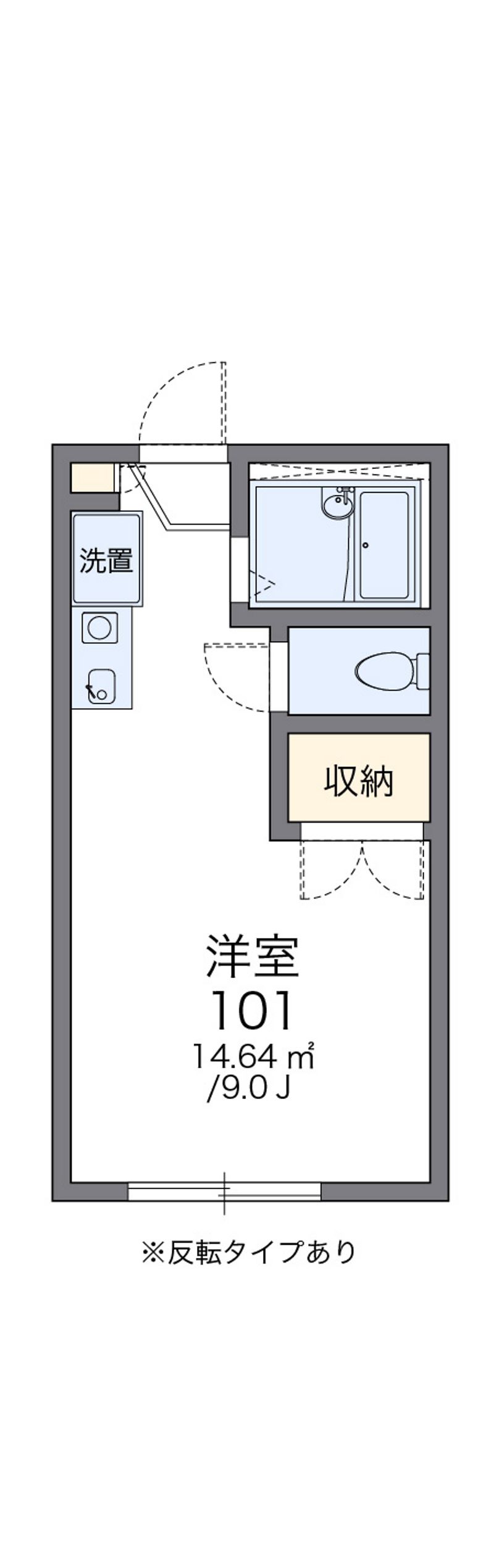 レオパレス那加 間取図
