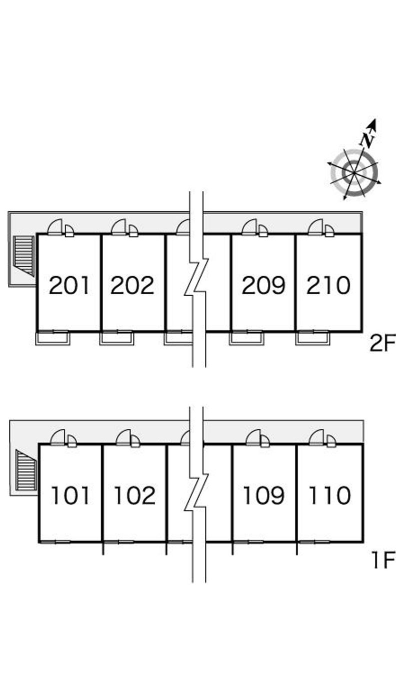 レオパレスレヴ　メゾン 間取配置図
