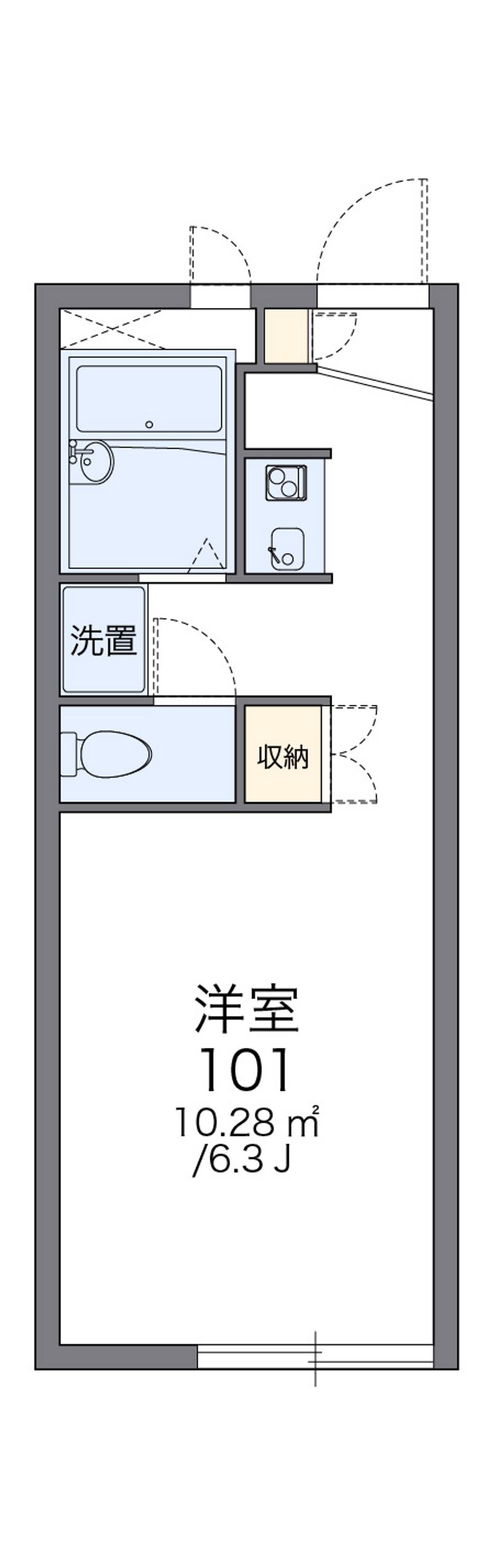 レオパレスリーリア 間取図