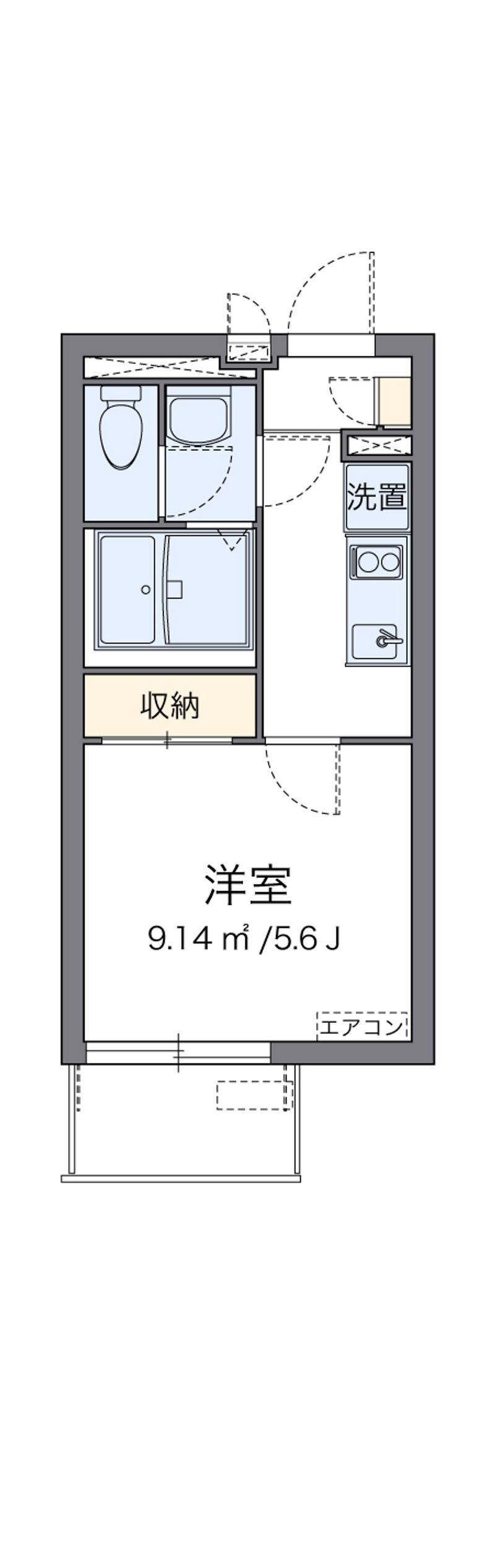 クレイノナカロクフォー 間取図