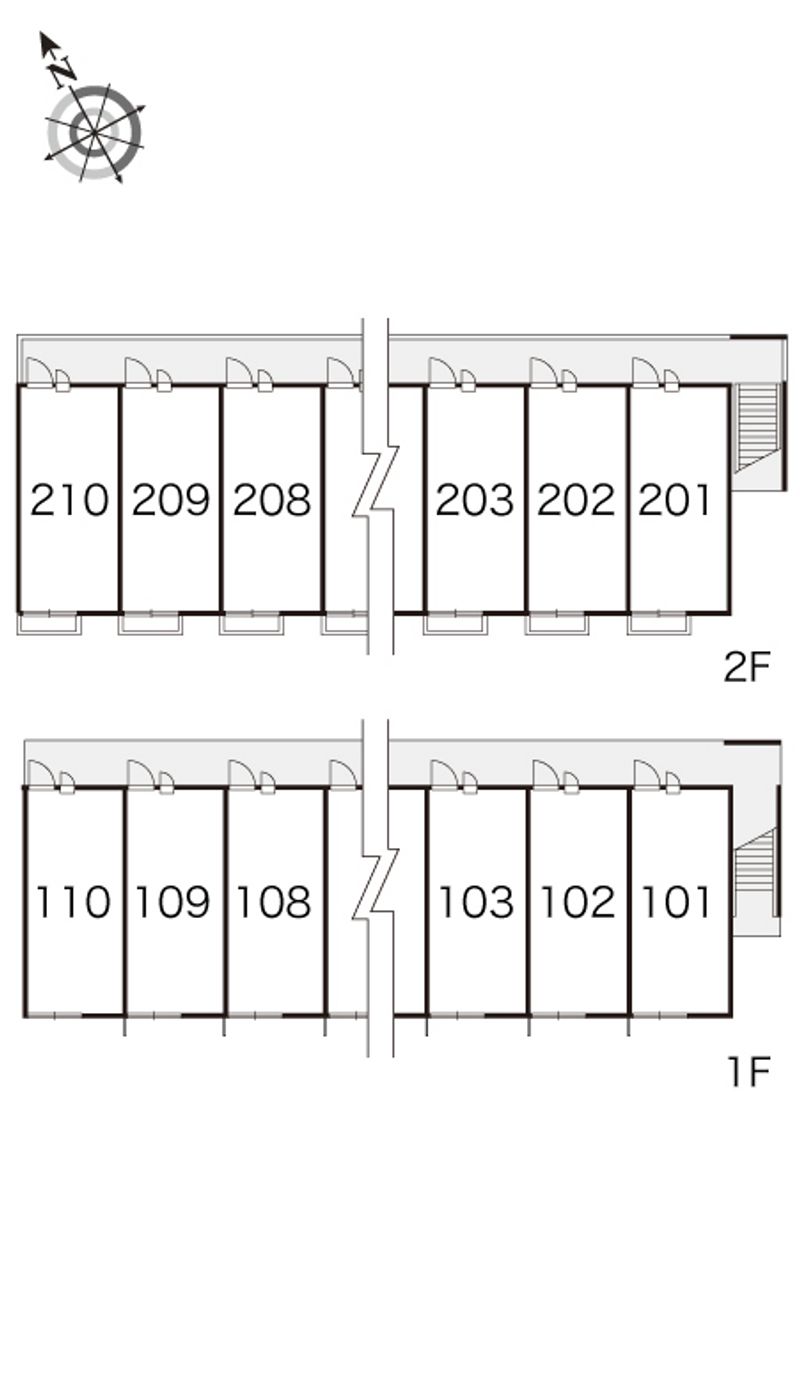 レオパレスエスペランサⅡ 間取配置図