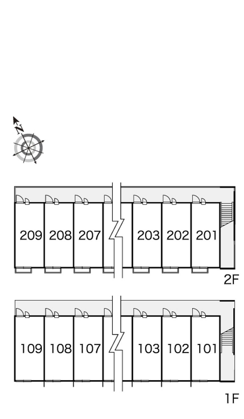 レオパレスＩＺＵＭＩ 間取配置図