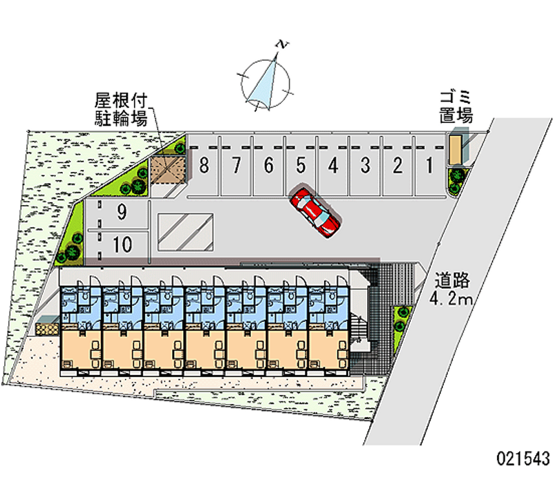 レオパレスＫＡＴＯＵハイツ２ 月極駐車場