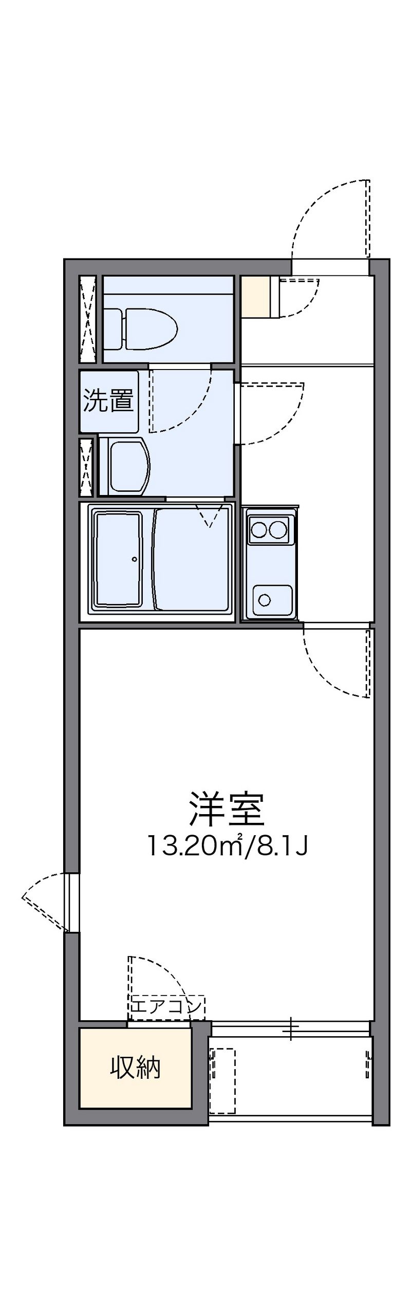 レオネクストサニーコート河原 間取図