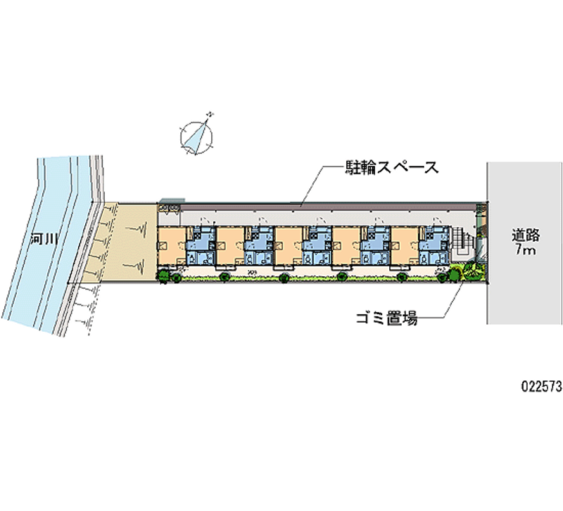 レオパレスヌベールヴィル 区画図