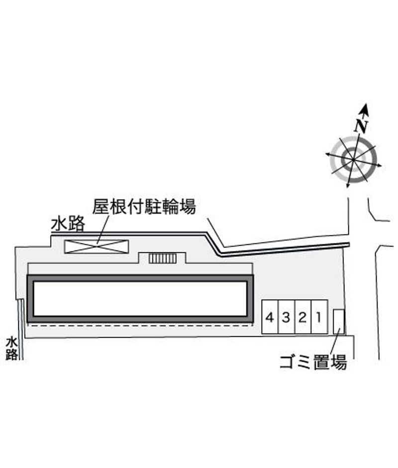 レオパレスセリバテール仁川 配置図