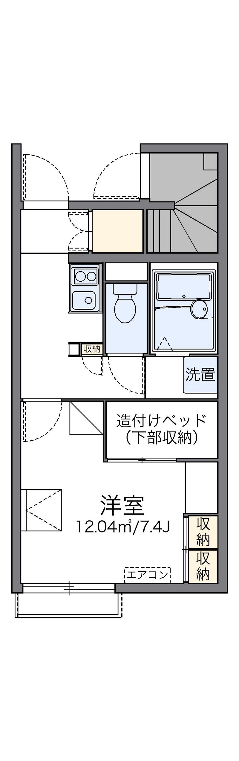 レオパレスコスモエステートＡ 間取図