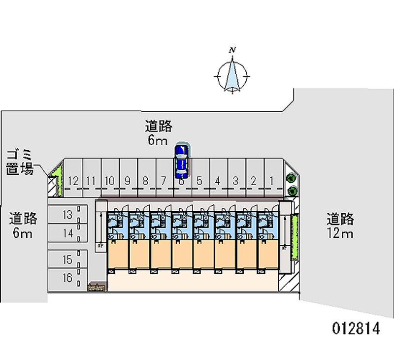 12814 bãi đậu xe hàng tháng