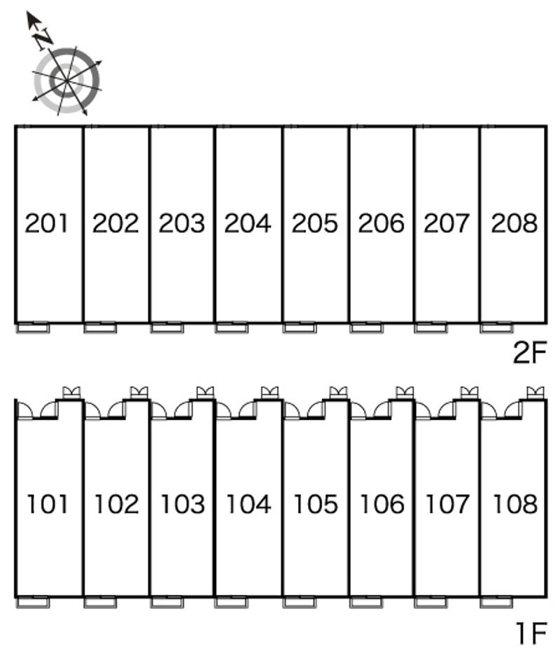 レオパレスクレアトゥール 間取り配置図