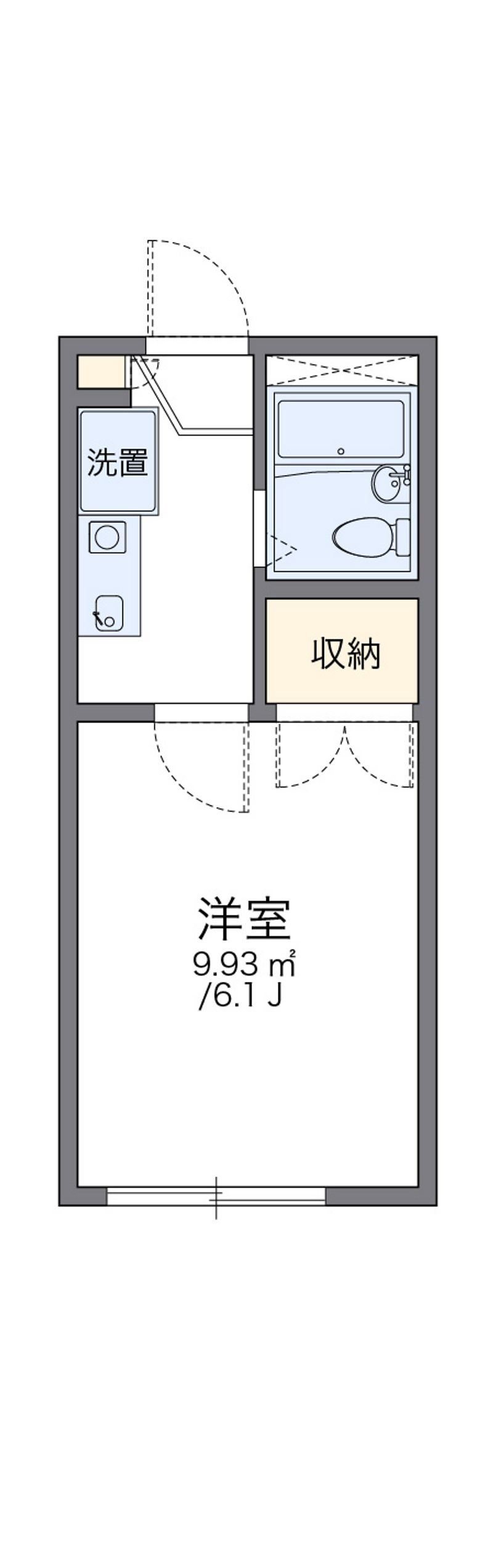 レオパレスドミールネグレスコ 間取図