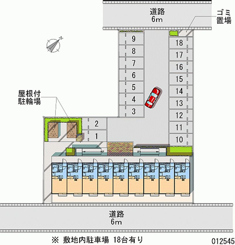 レオパレスキャッスルアサヒ 月極駐車場