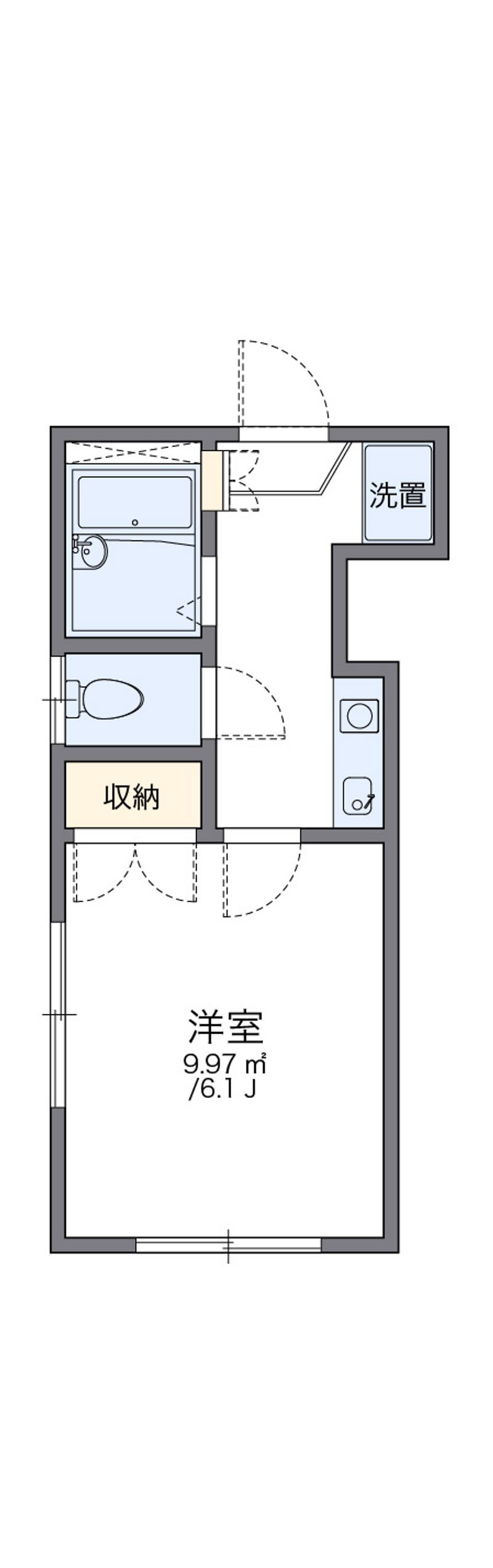 レオパレス浜乃木 間取り