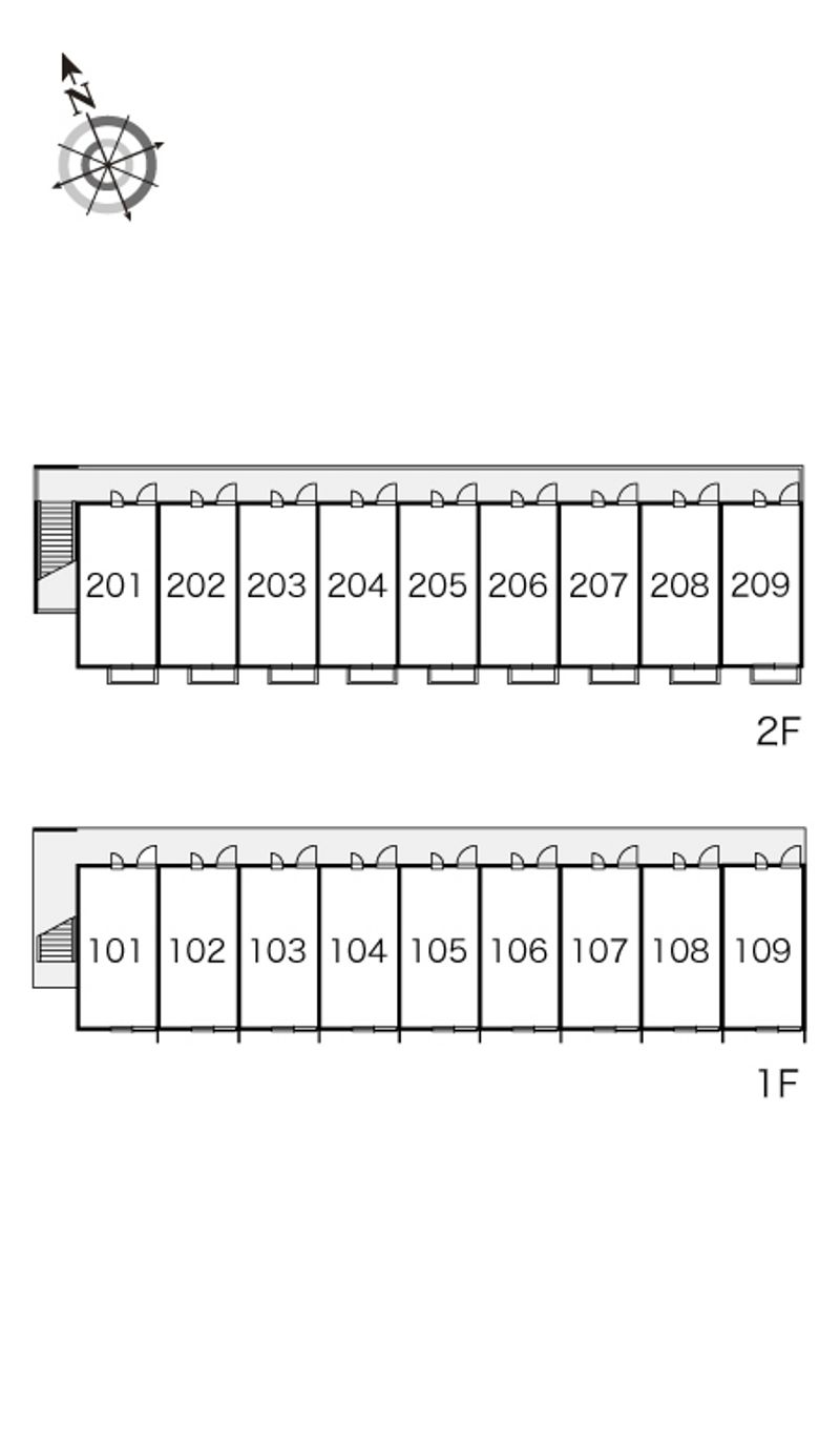 レオパレスアルファコート 間取配置図