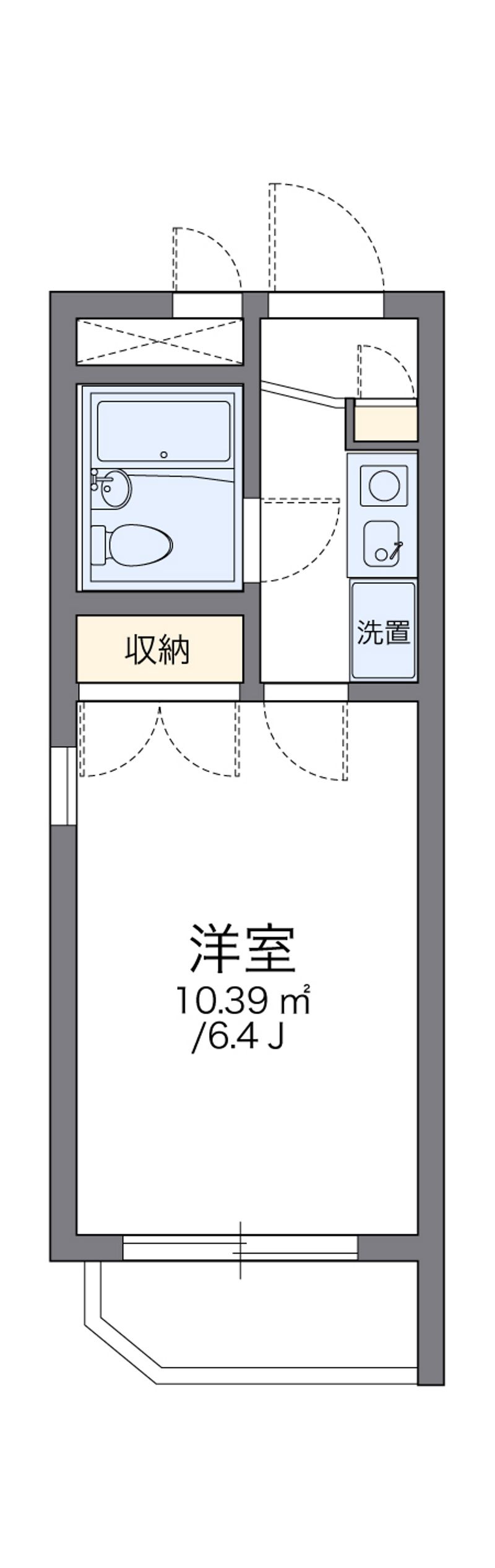 レオパレス常盤台第４ 間取図