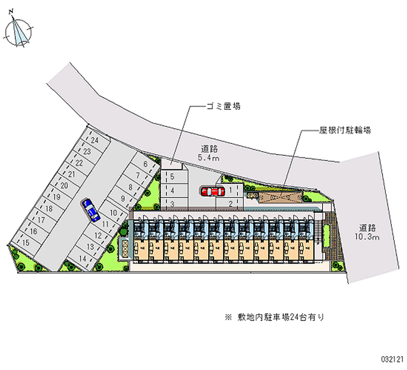 レオパレス旭 月極駐車場