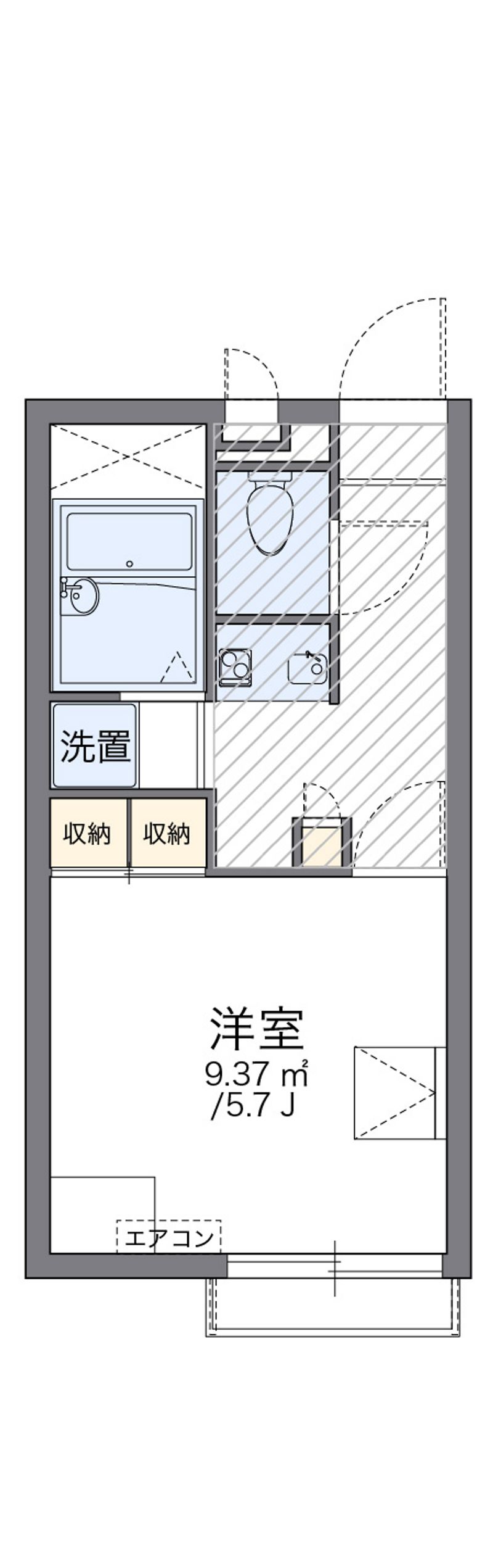 レオパレススナッグ　ビラ 間取図
