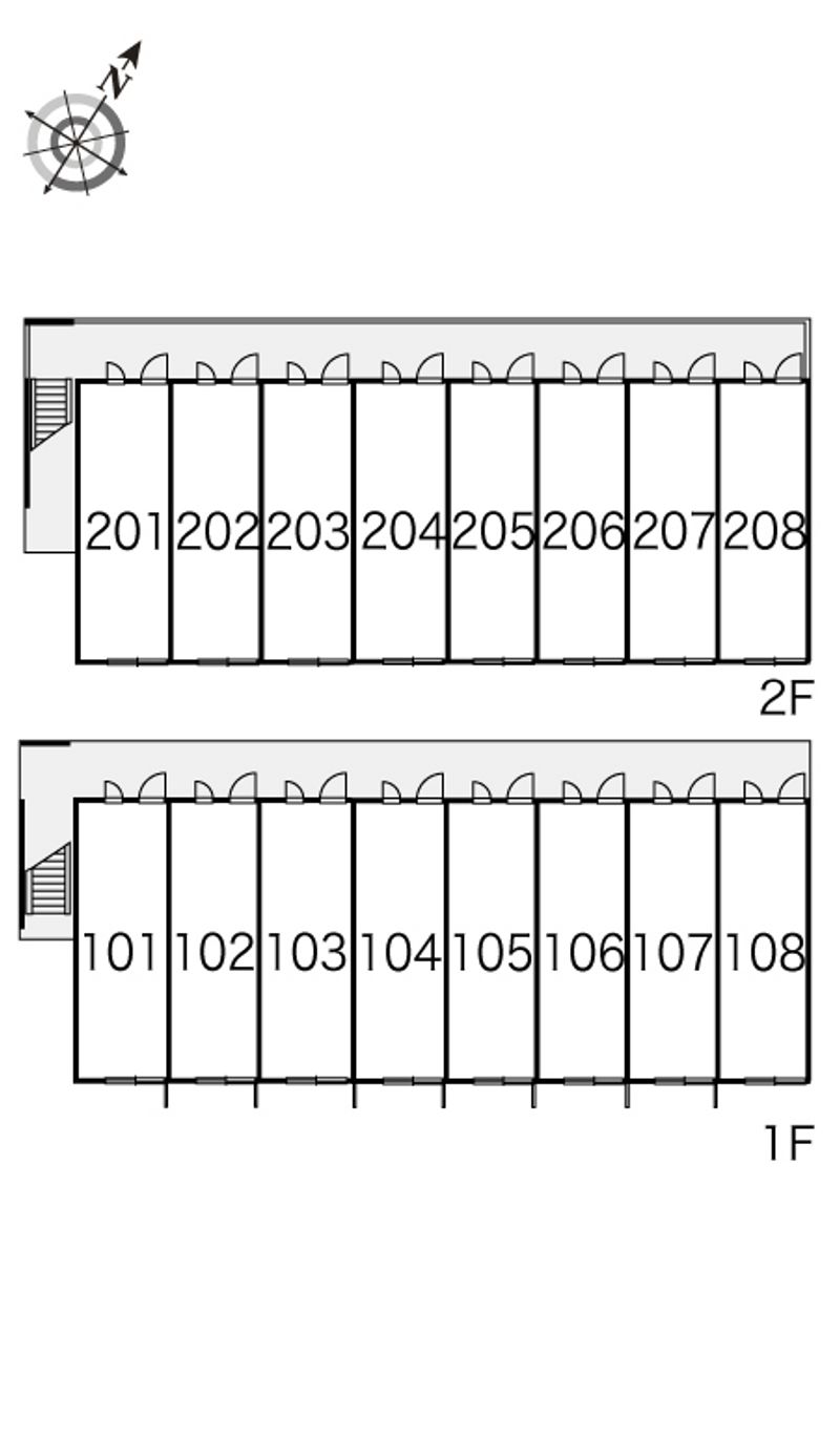 レオパレス洞清水 間取配置図