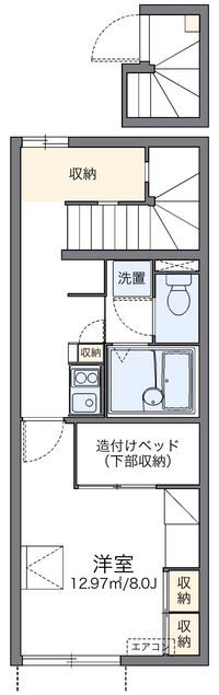 レオパレスメゾンアジュール 間取り図