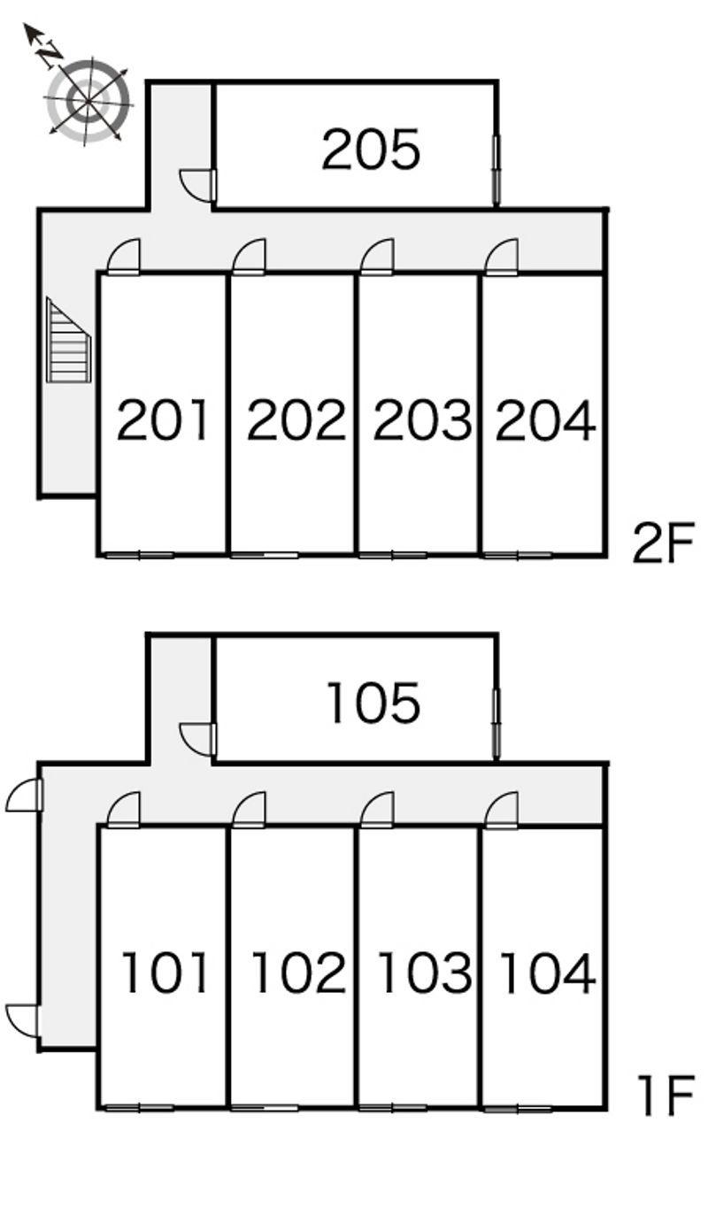 レオパレス美原 間取配置図