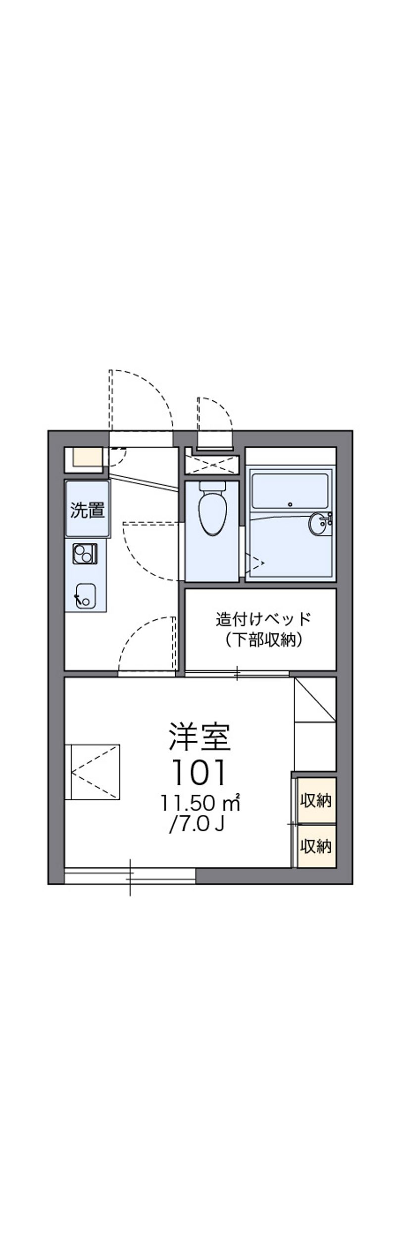 レオパレス豊Ⅱ 間取図